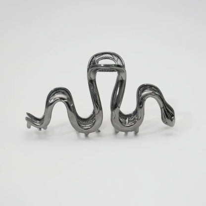Slytherin Silver Serpent Barrettes