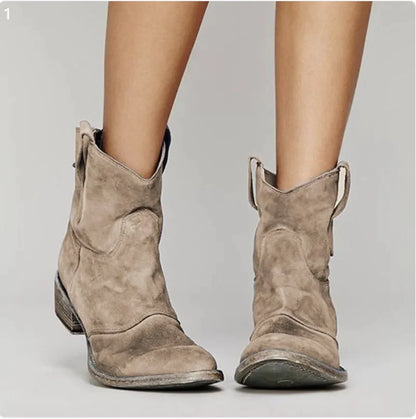 Low Heel Martin Boots