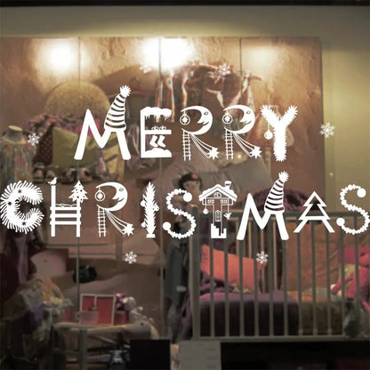 Christmas and New Year Static Cling Window Decorations