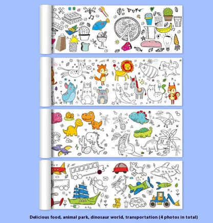 Kids Graffiti Coloring Scroll Roll