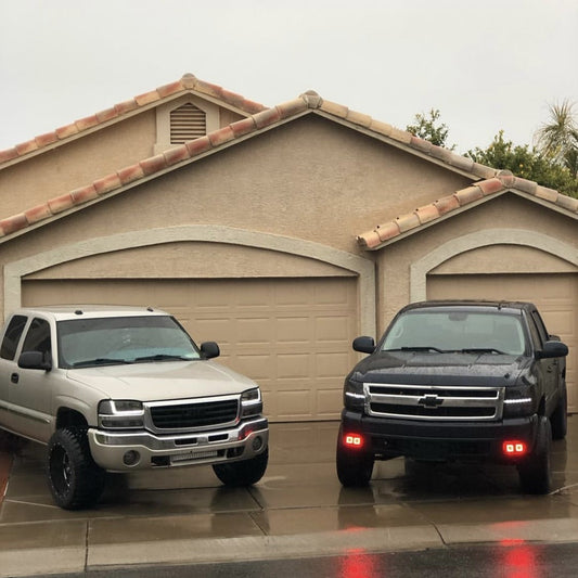 3.2'' Strobe LED Pods with RGBW Chasing Halo Rings-0