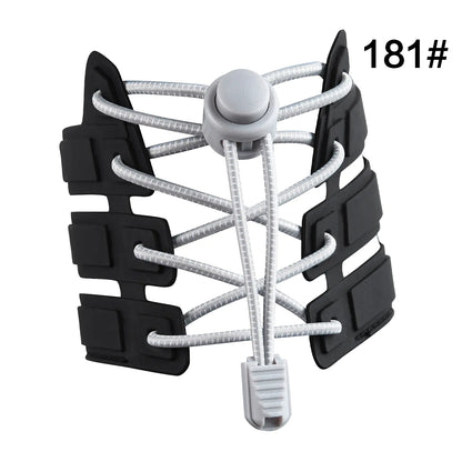 Kids No-Tie Shoelace Clips with Elastic Bands