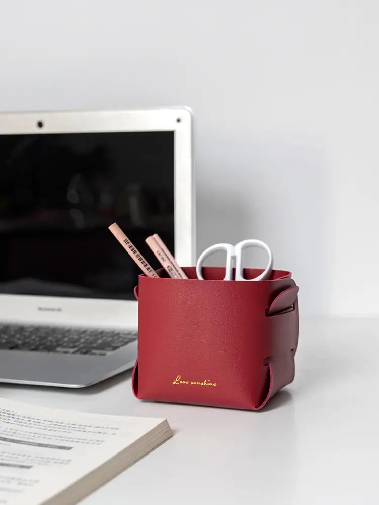 Desktop Storage Basket for Pens, Earphones, and Cosmetics