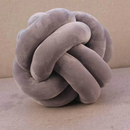 Knot Ball Pillow and Twisted Flower Cushion