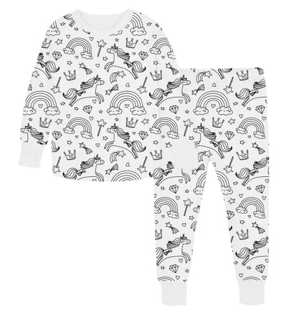 Children's DIY Hand-Painted Pajamas Set