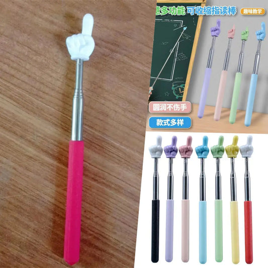 Retractable Teaching Pointer for Children's Reading