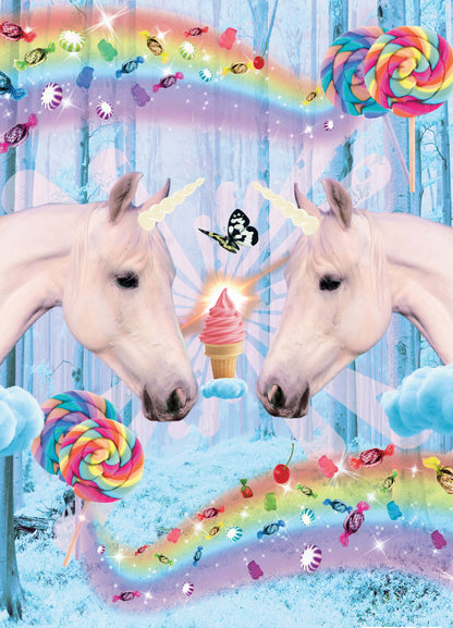 Kaart 2 Unicorns Blue 10 st.-0