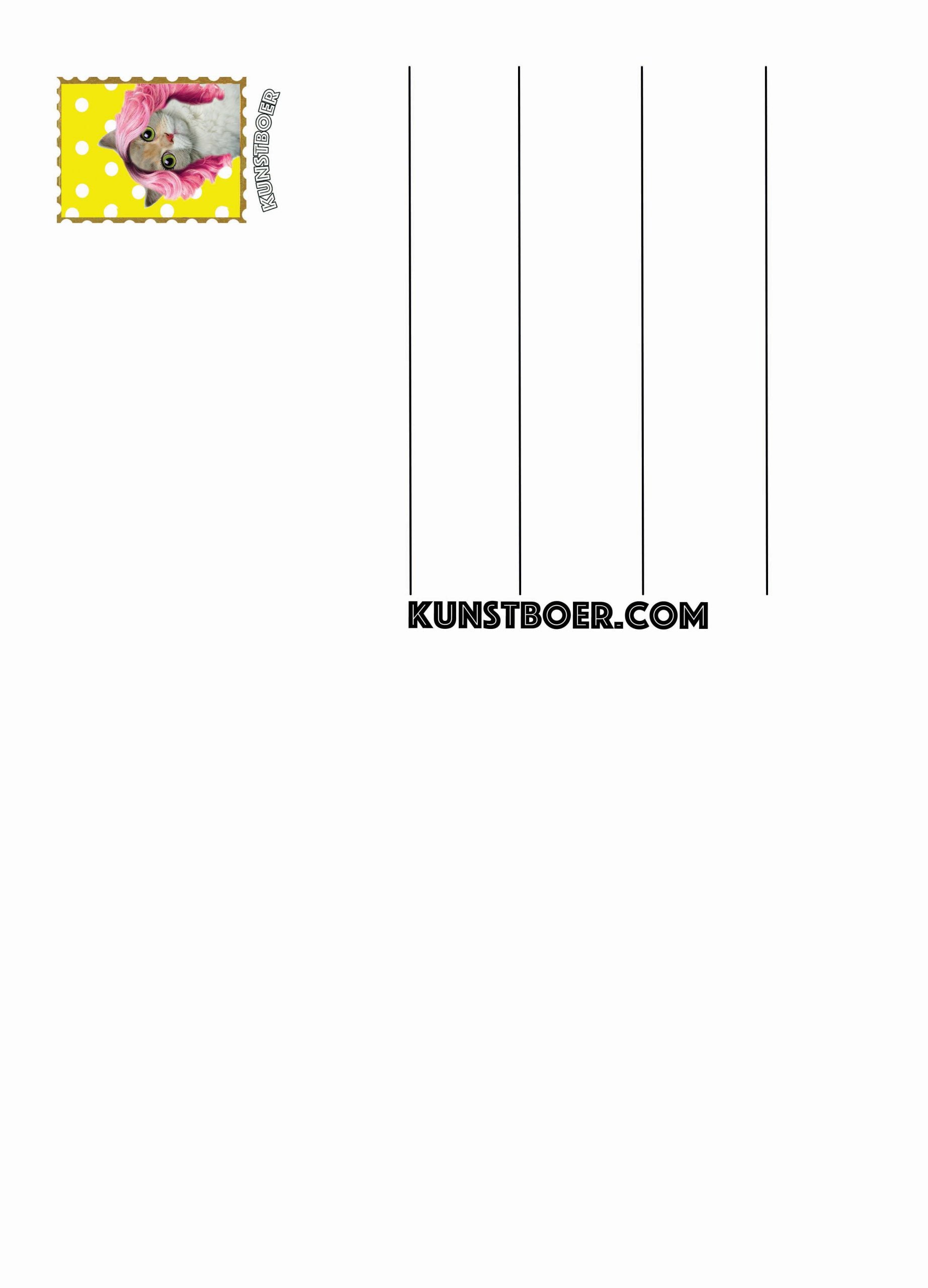 Kaart Pink Unicorns 10 st.-1