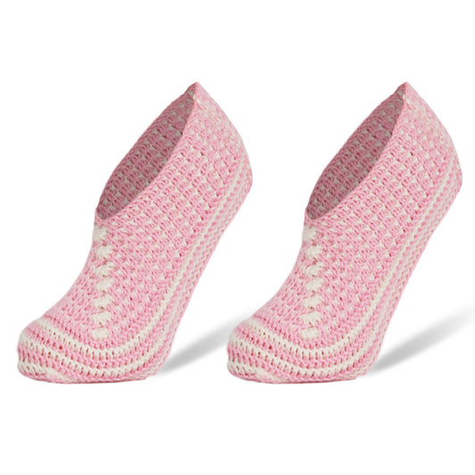 Crochet Hand Knit Slippers for Women Socks 1 Pair Shoe Size 5-7-10