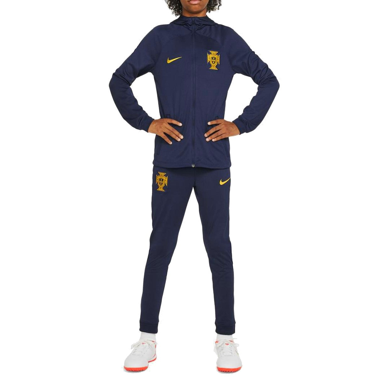 Kids - Portugal hooded training presentation tracksuit 2022/23 - Nike-3