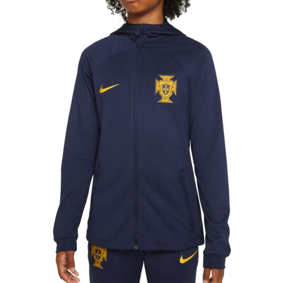 Kids - Portugal hooded training presentation tracksuit 2022/23 - Nike-0