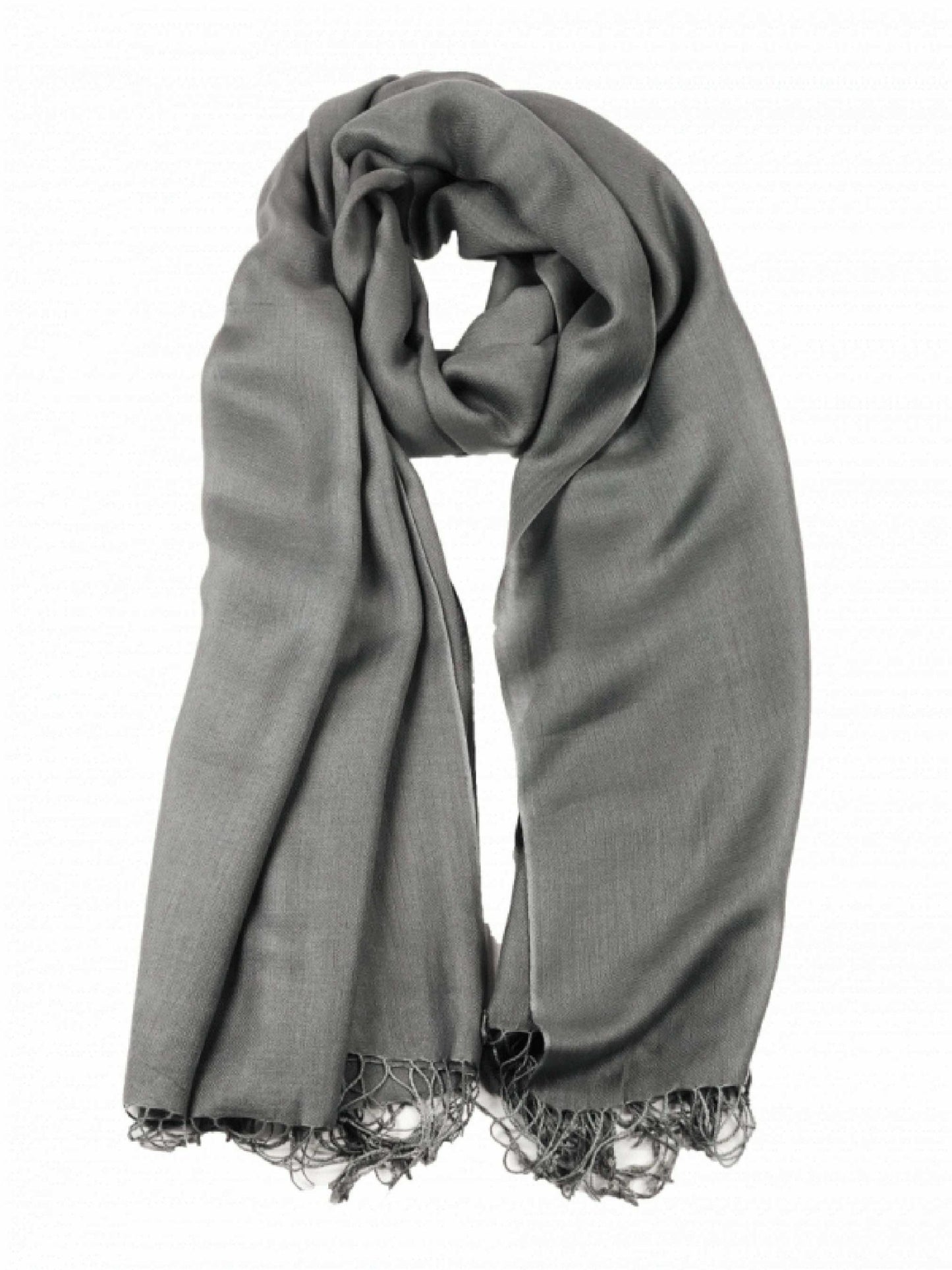 Grey Modal Solid Scarf-1