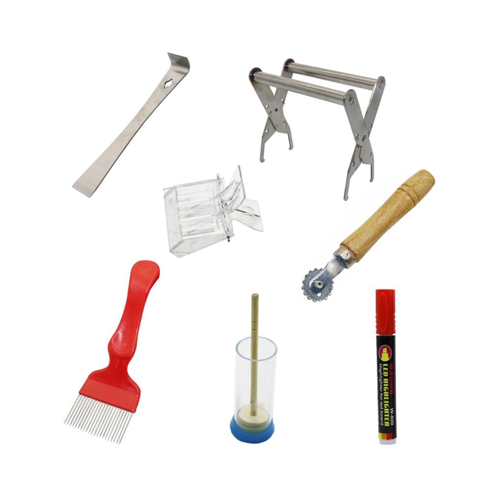 7 Pcs Bee Hive Tool Kits For Professional and Beginner's Beekeeper's-0