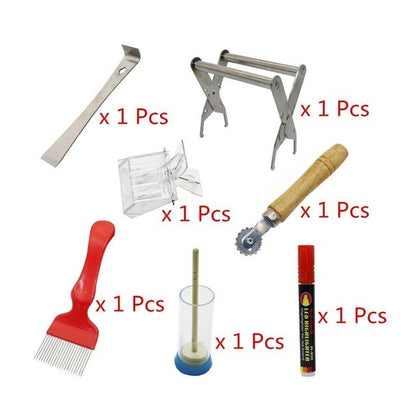 7 Pcs Bee Hive Tool Kits For Professional and Beginner's Beekeeper's-1