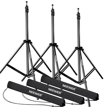 28-83 inches/72-210 centimeters Adjustable Aluminum Alloy Light Stand with Durable Carrying Case for Video Portrait Photo-0