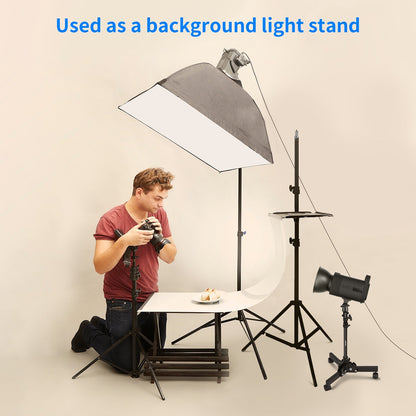 Heavy Duty Light Stand with Caster,0.72m Tripod Stand, Photography Wheeled Base Stand for Photo Sutido Softbox, Monolight-2