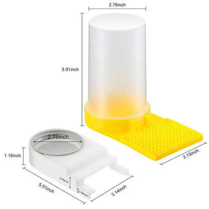 2 Pcs Beehive Water Dispenser and 2 Pcs Front Entrance Honey Beehive Feeder Beekeeping Tool-3