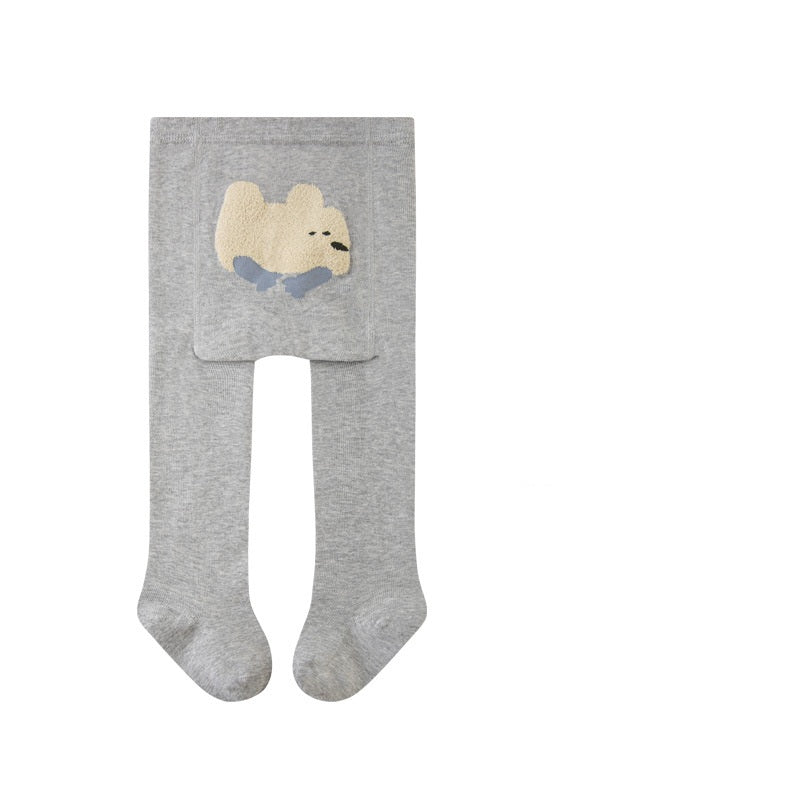 Autumn Baby Girls Breathable Animals Cartoon Pattern Tights-3