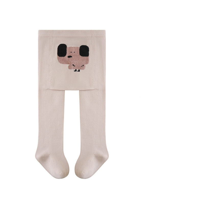 Autumn Baby Girls Breathable Animals Cartoon Pattern Tights-2