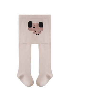 Autumn Baby Girls Breathable Animals Cartoon Pattern Tights-2