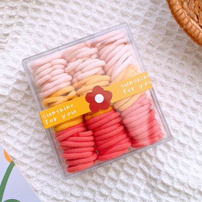 Adorable Solid Color Plain Hairband 90-Piece Set-3