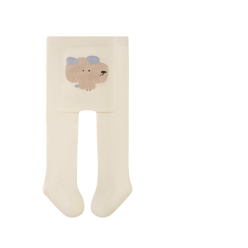 Autumn Baby Girls Breathable Animals Cartoon Pattern Tights-1
