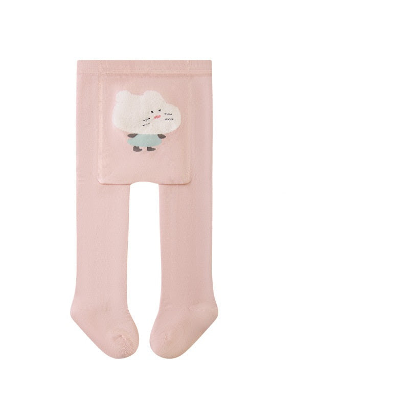 Autumn Baby Girls Breathable Animals Cartoon Pattern Tights-4