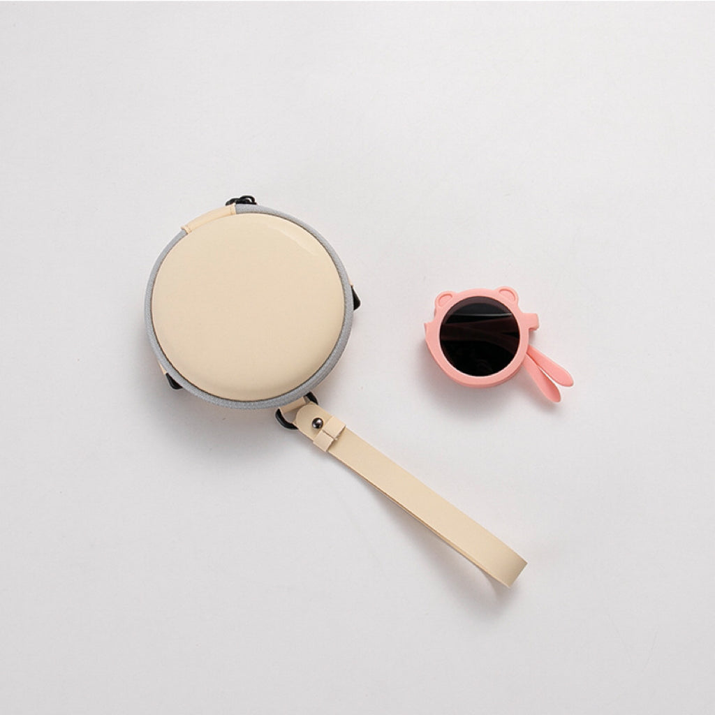 Kids Bear Shape Design Sun Protection Detachable Sunglasses With Box-7