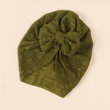 Baby Solid Color Elastic Comfy Breathable Hats-7