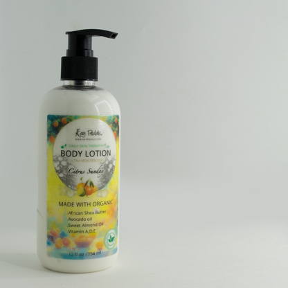 Citrus Sunday Natural Body Lotion Made With Sensitive Skin Fragrance Oil  | Organic Unrefined African Shea Butter | Organic Sweet Almond Oil | Organic Avocado Oil-1