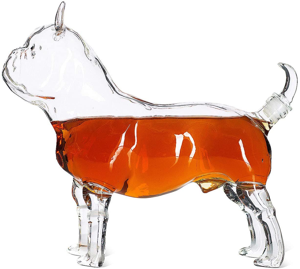 French Bull Dog - Pug Animal Whiskey and Wine Decanter The Wine Savant - 500ml - Whiskey, Wine Scotch or Liquor Decanter-3