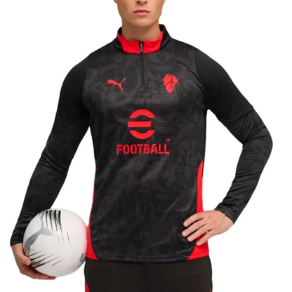 AC Milan black training technical soccer sweat top 2025/26 - Puma-0