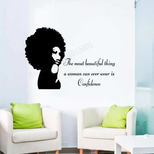 African Woman Wall Sticker and Poster Decor