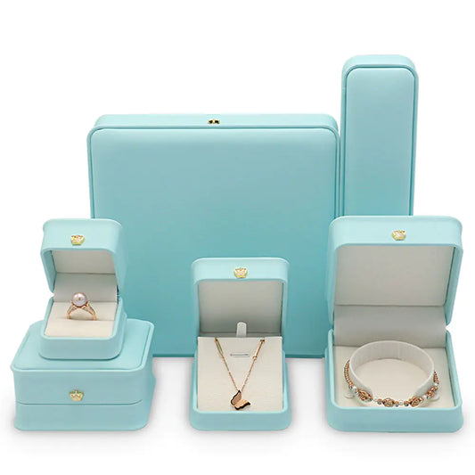 Wholesale Jewelry Organizer Box in PU Leather, Custom 925 Silver Packaging