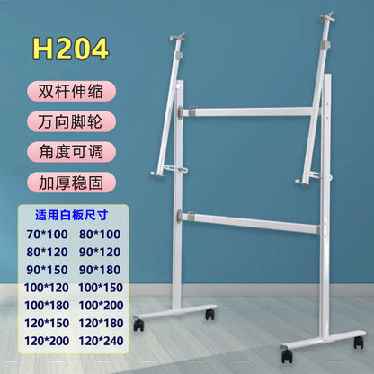 Adjustable Mobile Whiteboard Stand 90x120 cm