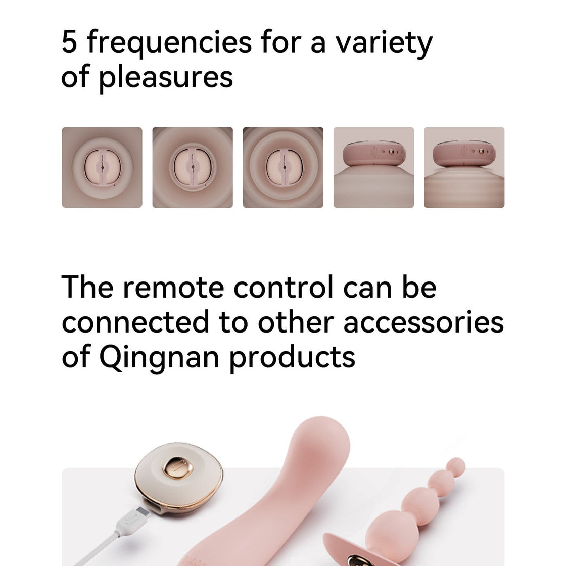QINGNAN #3 Wearable Vibrating Nipple Clamps Remote Controlled-3