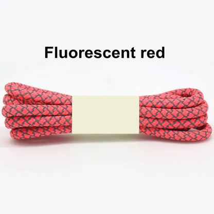 Reflective Round Sports Shoelaces with High Light