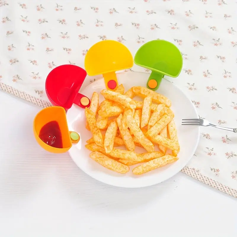 Creative Plastic Seasoning Dish and Snack Bowl Set