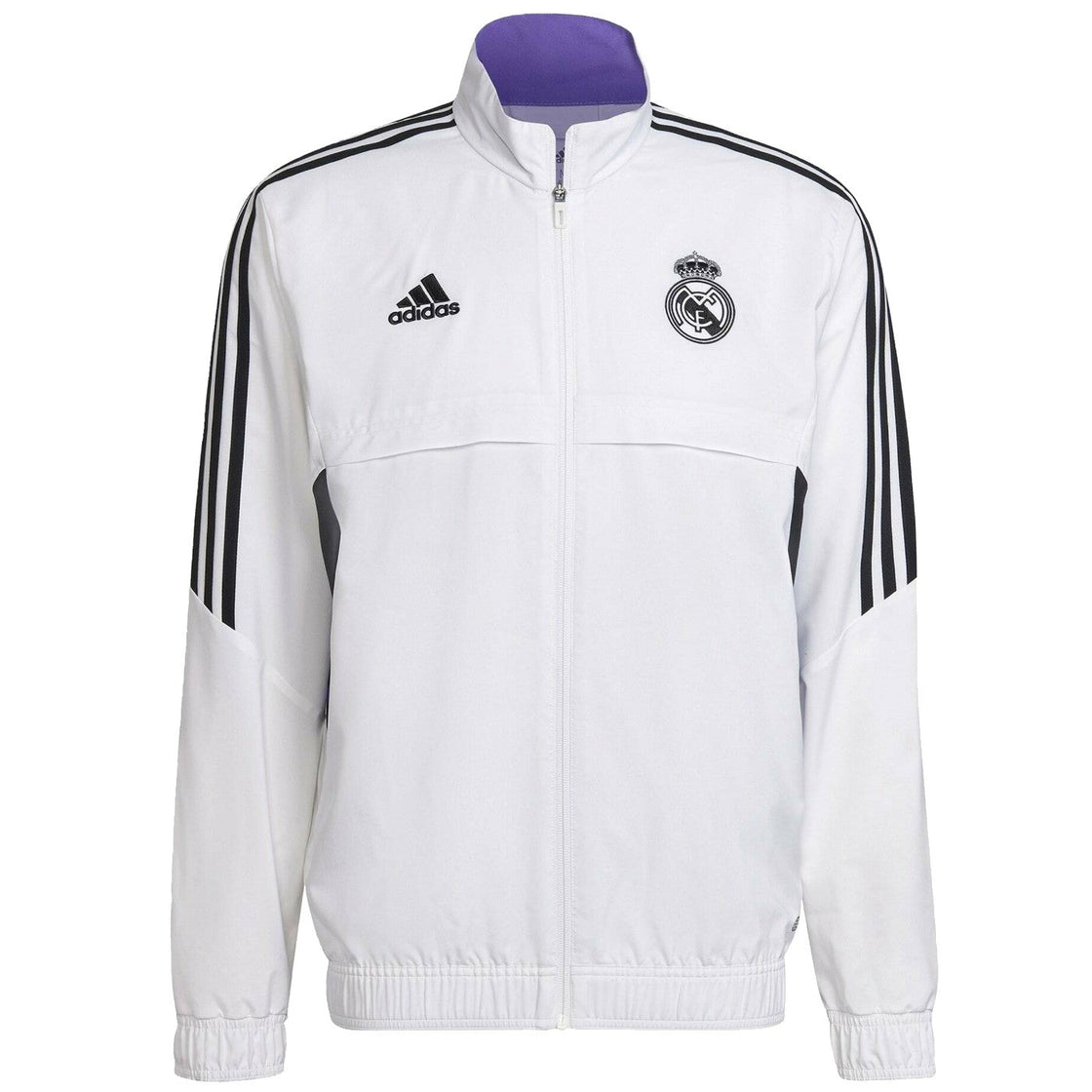Real Madrid white presentation soccer tracksuit 2022/23 - Adidas-1
