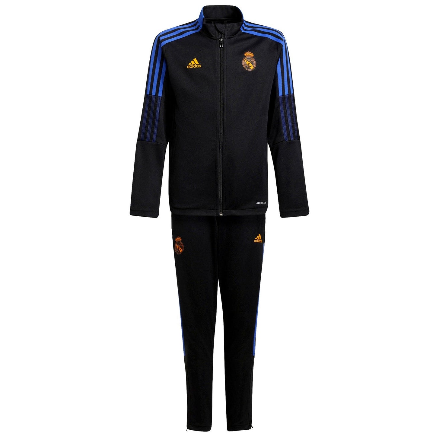 Kids - Real Madrid training presentation tracksuit 2021/22 - Adidas-3