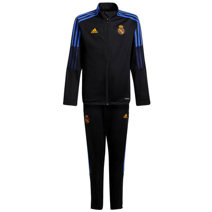 Kids - Real Madrid training presentation tracksuit 2021/22 - Adidas-3