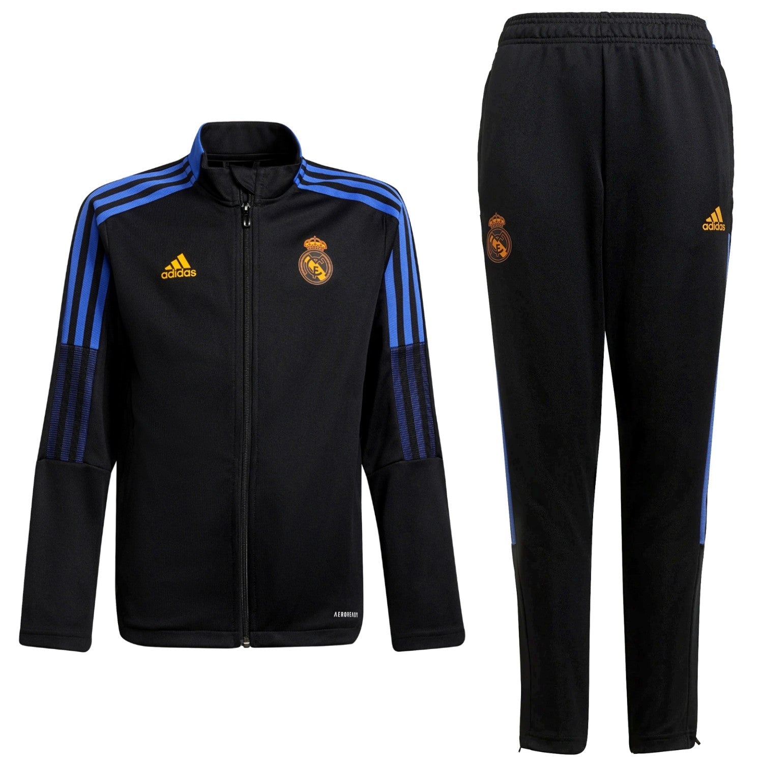 Kids - Real Madrid training presentation tracksuit 2021/22 - Adidas-0