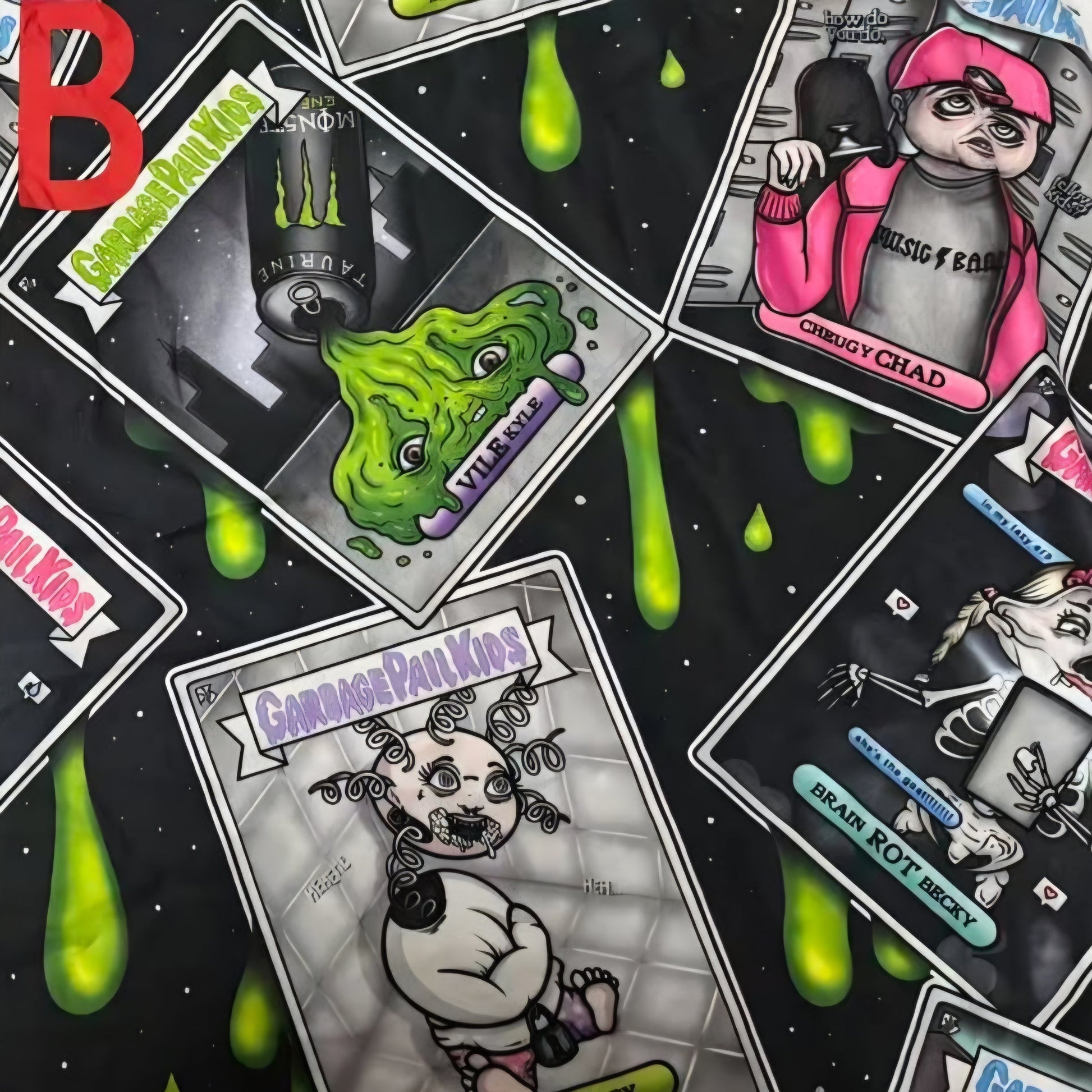 GPK Drips Semi-Exclusive Leggings - High-quality Handcrafted Vibrant-1