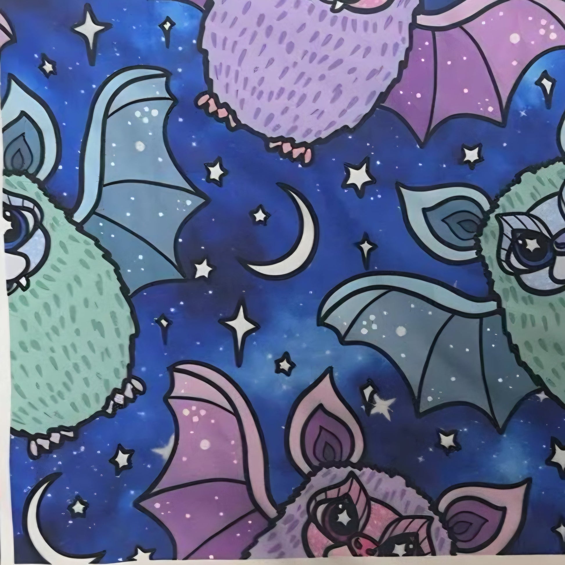 Enchanted Night Flight Exclusive Leggings - High-quality Handcrafted Vibrant-1