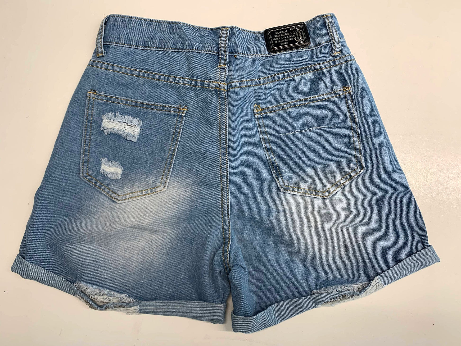 DON JOHN Jean Shorts Handmade Women's-4