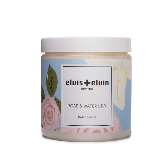 elvis+elvin Rose & Water Lily Body Scrub with Dead Sea Salt 300ml-0