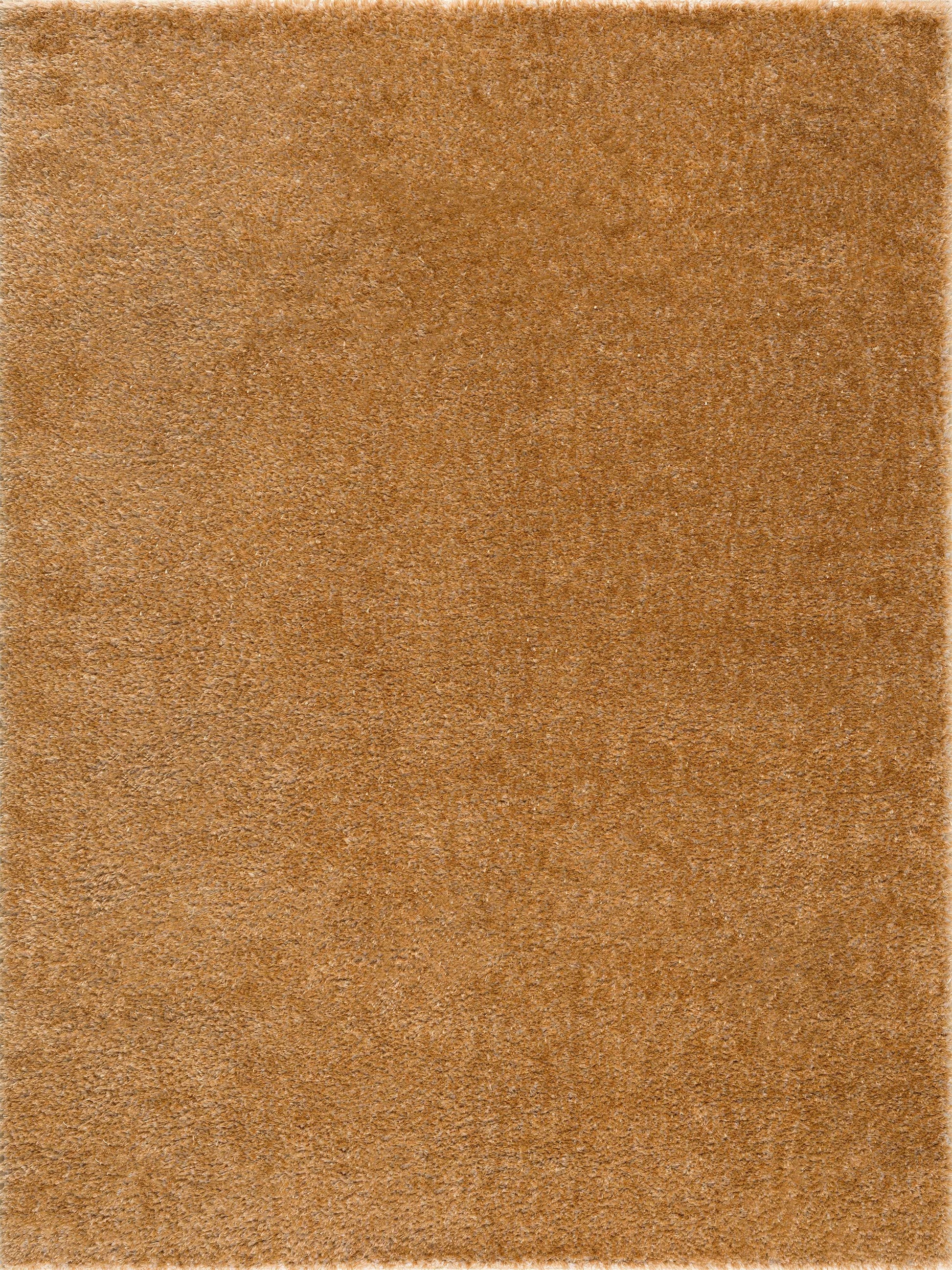 Heavenly Solid Mustard Plush Rug - Clearance-1