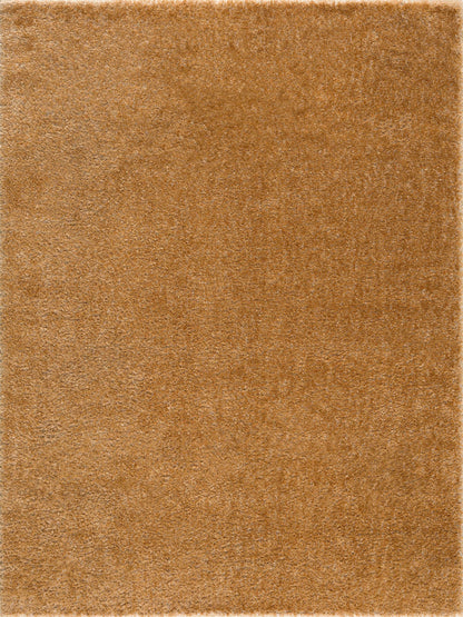 Heavenly Solid Mustard Plush Rug - Clearance-1