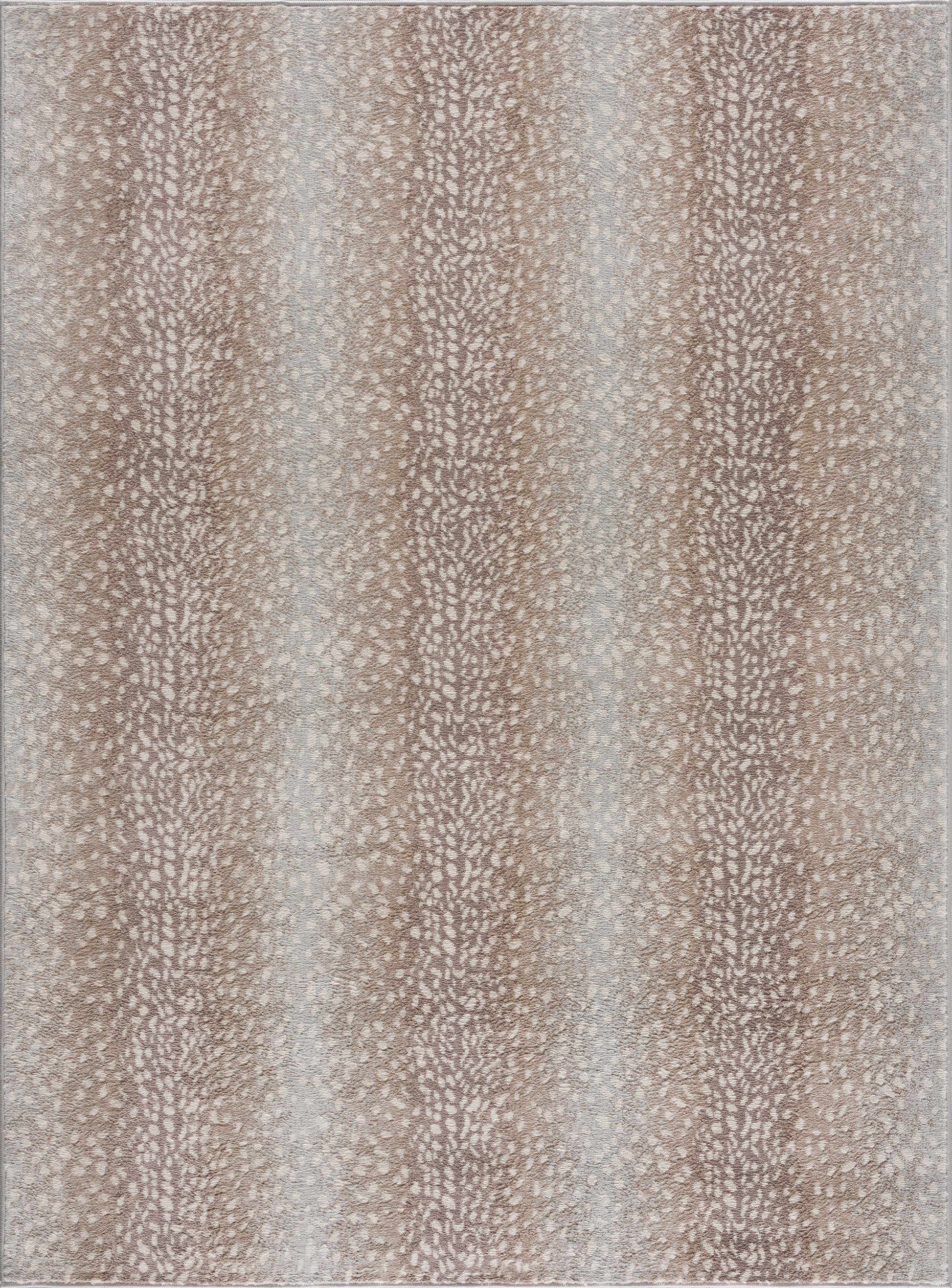 Pointblank Tan Leopard Print Rug-1
