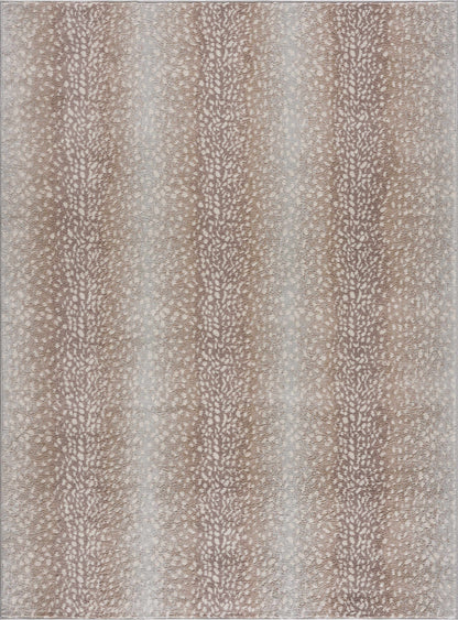 Pointblank Tan Leopard Print Rug-1